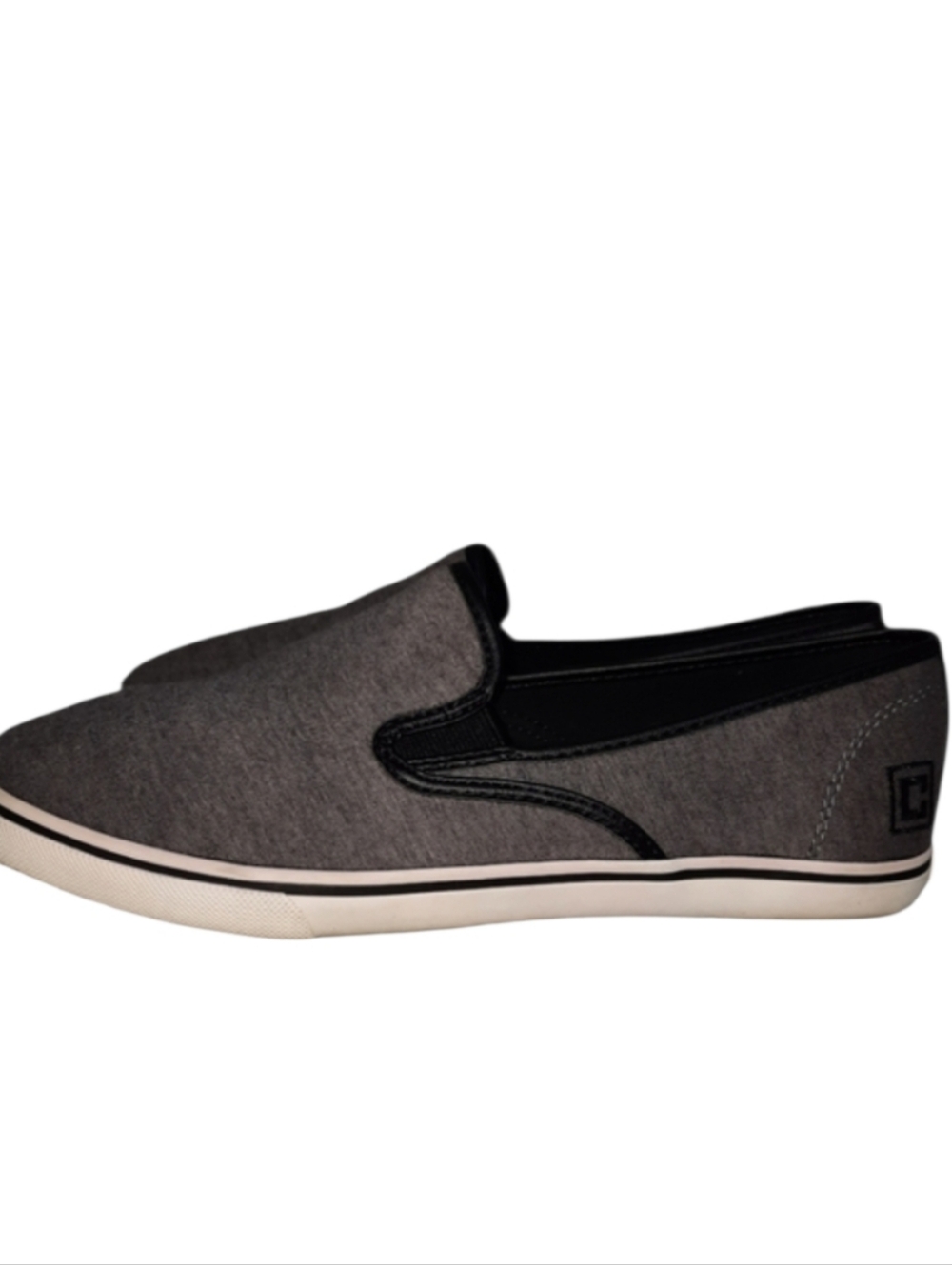 Chaps Jessica Gray Jersey Slip-On Sneaker SZ 9.5B